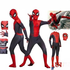 UK Kid Boy Spider-Man Superhero Costume Cosplay Zentai Fancy Dress Jumpsuit-Gift