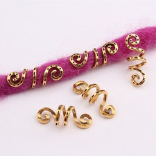 40Pcs Anti Rust Alloy Dreadlocks Hair Cuffs Retro Decorative Braiding Rings