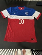 Nike USMNT Soccer Jersey #10 Diskerud 2014 World Cup Bomb Pop Men's Size XL