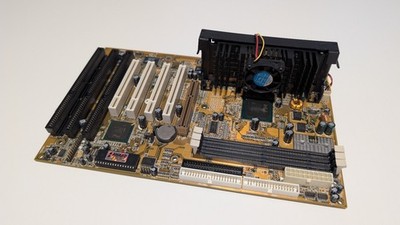 Biostar M6TLC + Intel Celeron Slot 1