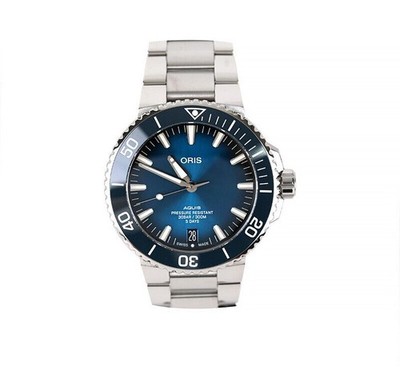 Oris Aquis Datum Kaliber 400 blaues Zifferblatt Stahl 43,5 mm 7227374460 75684111 [U]