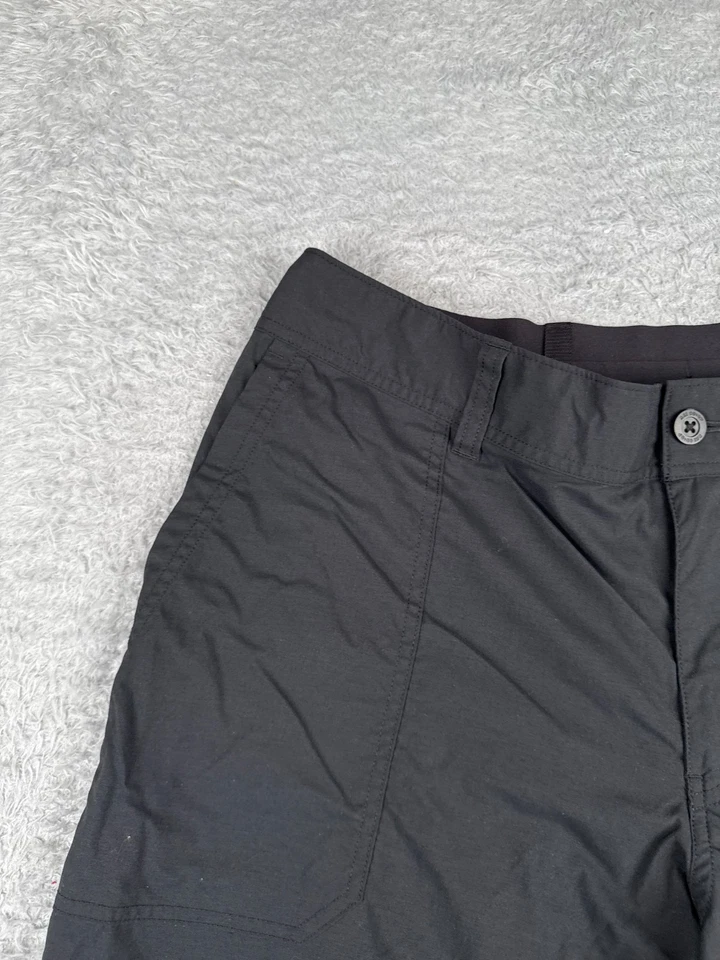 Pantalones Cortos REI Mujer 18W Negro Cinturón Cintura Elástica Mezcla Nailon Caminata Senderismo Campamento 9" Foto 4 de 4