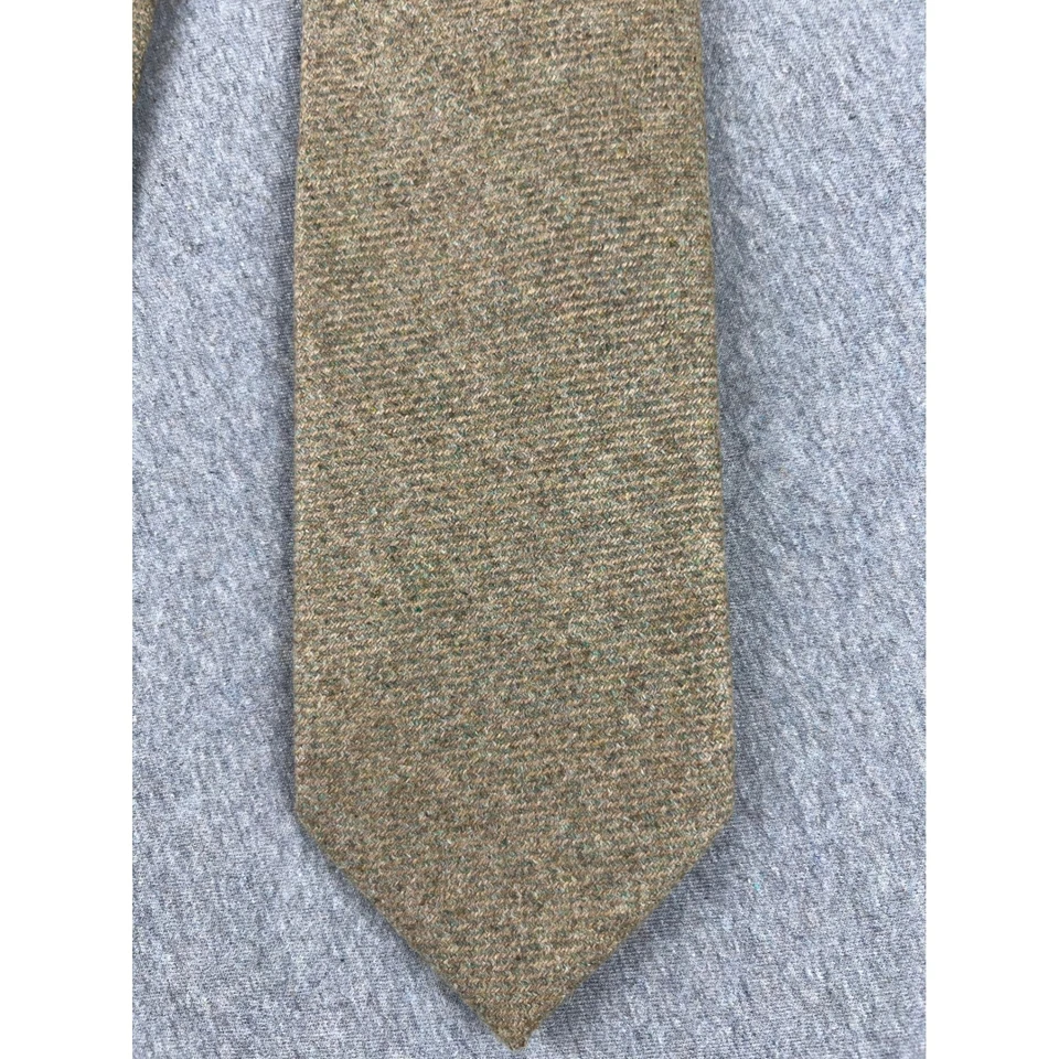 Corbata de cachemir Ermenegildo Zegna beige texturizada lujo formal Foto 2 de 4