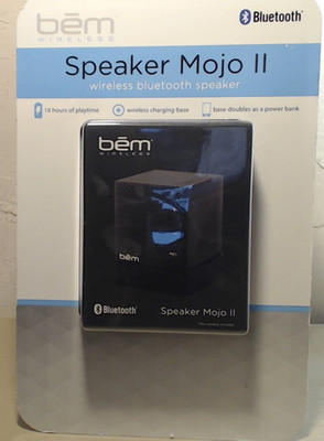 BEM Wireless Bluetooth Mojo II Speaker NEW SEALED Portable Power Bank Charging 
