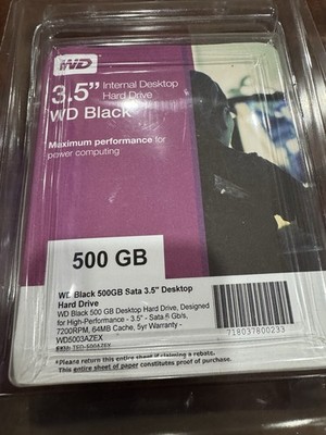 Western Digital WD Black 500GB 3.5'' SATA 6Gb/s 7200RPM Internal HDD WD5003AZEX
