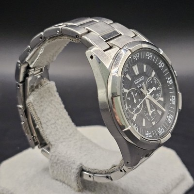 SEIKO Solar Diver's Watch V14J-0BB0 Black Dial 40mm Men's SEIKO Solar Diver's Watch V14J-0BB0 Black Dial 40mm Men's
