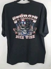 Sturgis Bike Week 2012 T-Shirt 3XL Black Hills Rally Biker Flames Y2K Skull 