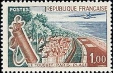 France Yvert Num 1355 ** Le Touquet  1962