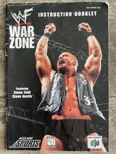 WWF War Zone Instruction Manual Only Nintendo 64
