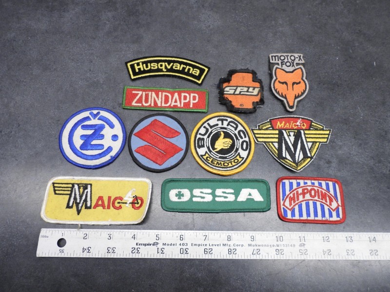Vintage AHRMA MX Maico Husqvarna Bultaco Fox CZ Zundapp Patch Collection  2965