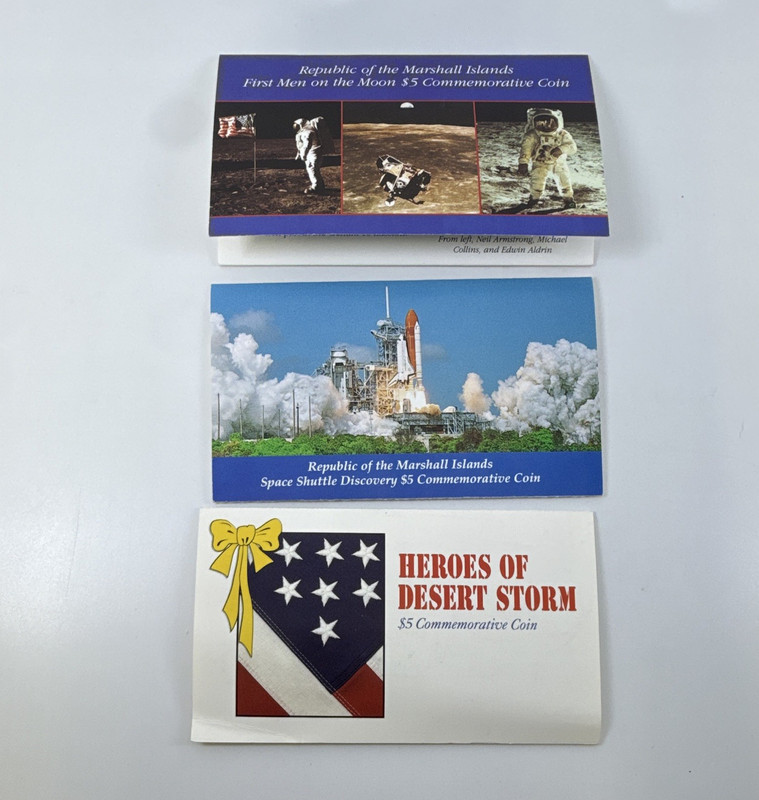 Republic of the Marshall Islands $5 Moon/Discovery/Desert Storm Cu-Ni
