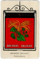 WHITBREAD INN SIGN, THIRD SERIES, No. 5 - BREWERS DELIGHT (CANTERBURY, KENT)