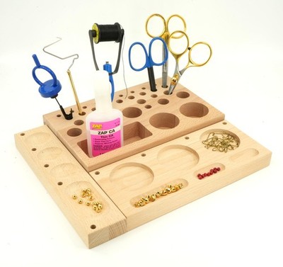 Kingfisher Fly Tying Wooden Tool Station | eBay