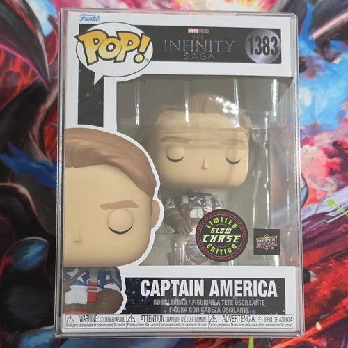 Funko Pop! Marvel - Captain America #1383 Upper Deck Glow Chase Limited Edition