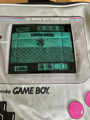 Vintage 80s Nintendo Game Boy Backpack Mario Bagland NEW - Picture 3 of 5