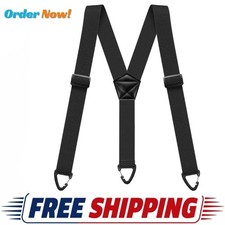 Suspenders for Men Heavy Duty, X Shape Back Hidden Suspender 1.5" Under Clothing