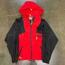 Vintage Marlboro Red Black Size Large Windbreaker Jacket