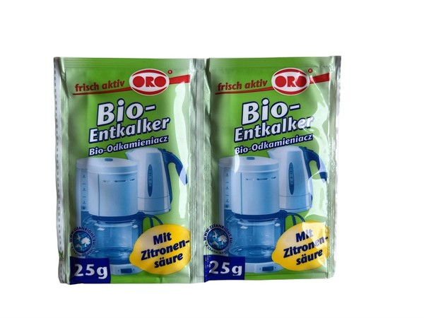 Oro Bio Entkalker 2 X 25Gr Universalentkalker FüR Kaffeemaschine Wasserkocher-image
