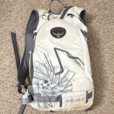 Osprey Karve II Winter Sports Backpack M/L Gray White Buckle Carry Handle Straps