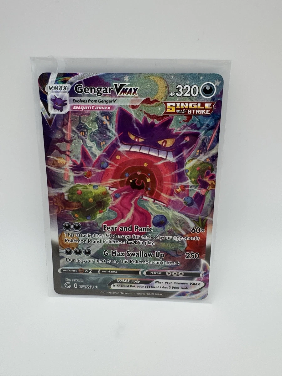 Gengar VMAX 271/264 Swsh08: Fusion Strike for sale | eBay