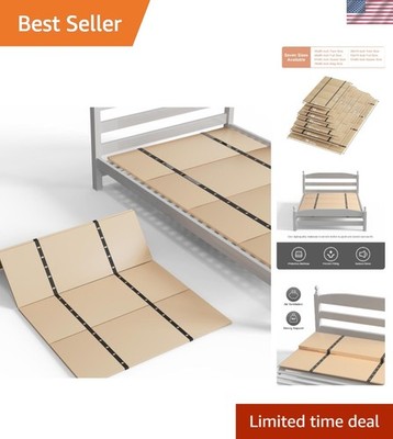 Low-Profile Wooden Bed Slats - Bunkie Board for Queen Mattress Support