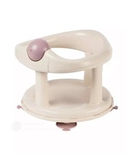 Bebe Confort Swivel Bath Seat Beige/Lavender with Suction Cups and Sturdy Struct