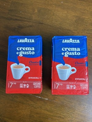 LAVAZZA CREMA E GUSTO IMPORTED FROM ITALY CLASSICO COFFEE BRICK 8.8oz LOT OF 2