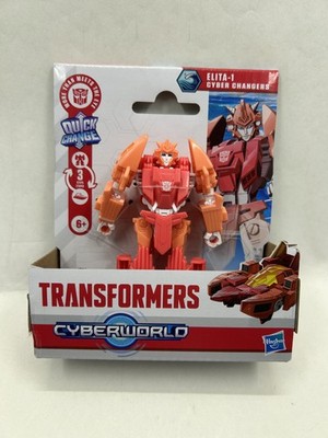 Transformers CYBERWORLD Elita-1 Cyber Changers 4'' Quick Change Action Figure