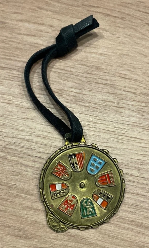 Plakette ULLR 700 Jahre Stadt Lienz Osttirol mit Drehscheibe - Bild 2 von 3