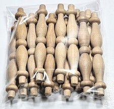 3.5 Inch Spindle Pack of 15 Pieces Wood Spindles for Crafts Woodworking