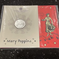 2025 Mary Poppins 50p Fifty Pence Coin Brilliant Uncirculated BU Pack - unopened