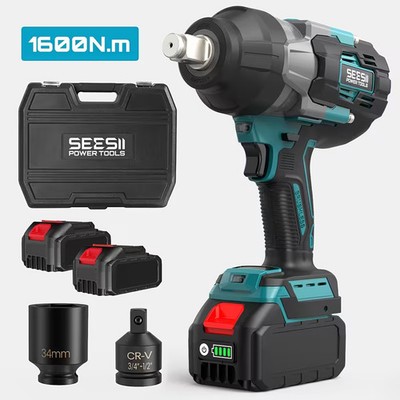 1600Nm 3/4'' Cordless Impact Wrench Akku-Drehschlagschrauber 18V Schlagschrauber