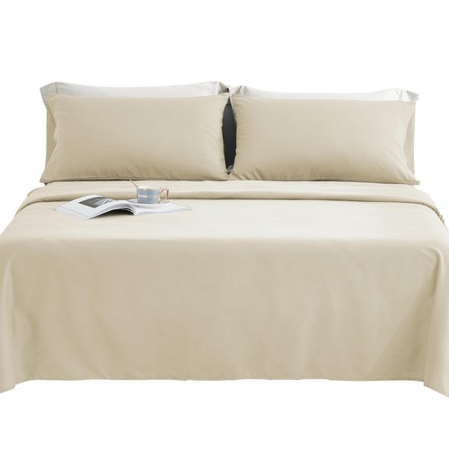Microfiber 4Piece Bed Sheet Set Luxury Bedding Ultra Soft Cooling Sheets