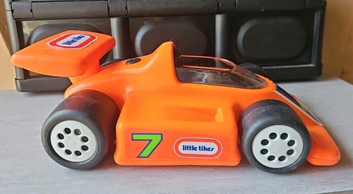 Vintage Little Tykes Formula One Race car No 7 Orange. - Picture 1 of 7