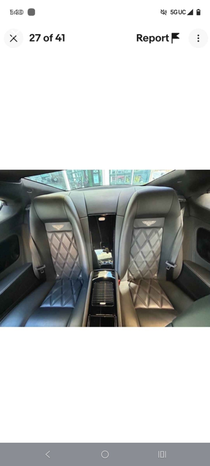  bentley continental gt black muliner seats front & rear seats fits 2004 to 2008