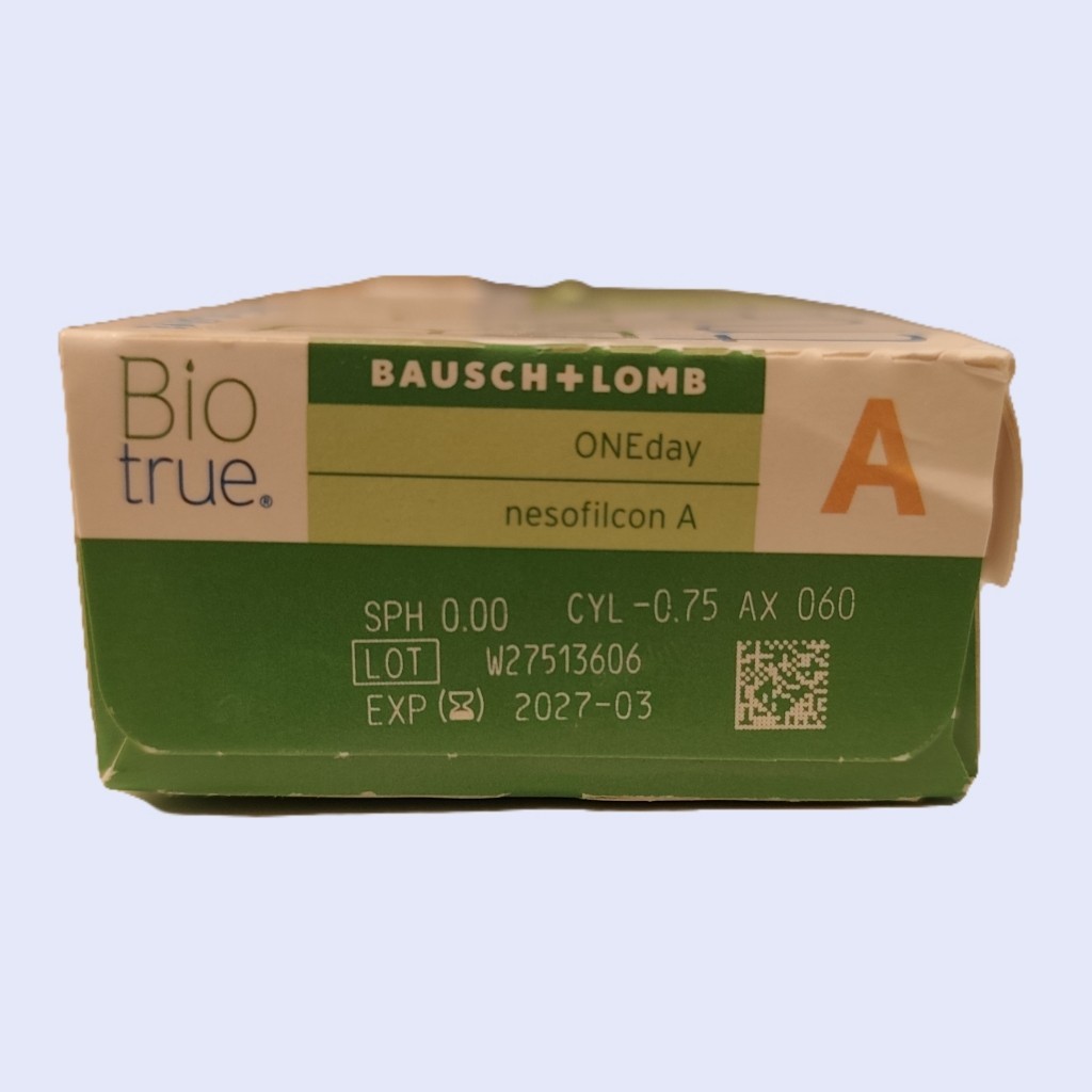 Biotrue One Day for Astigmatism AX 060 contre les yeux secs et la vision floue