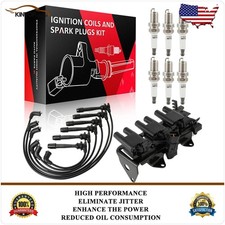 Ignition Coil Iridium Spark Plugs Wires For Kia Sportage 2005-2010 V6 2.7l Ignition Coil Iridium Spark Plugs Wires For Kia Sportage 2005-2010 V6 2.7l