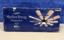 New Harbor Breeze Henderson EUK60MBK10LR 60" Ceiling Fan with Light and Remote