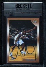 BAS 1998-99 Topps Larry Hughes #151 Seal of Authenticity Auto 3c7
