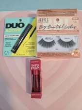 BUNDLE 4 PK. Ardell Big Beautiful Lashes, 1 DUO Active Adhesive, Color Pop Lip