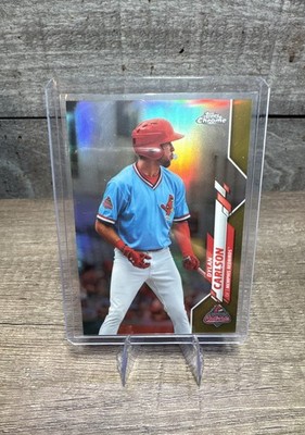 2020 Topps Pro Debut - Chrome Dylan Carlson #PDC-142 Gold Refractor /75 (RC)