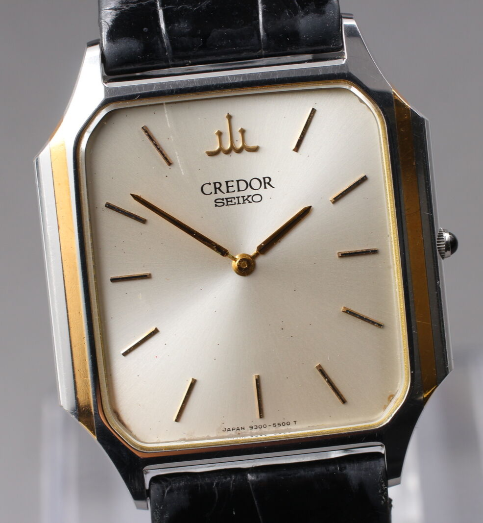 Vintage 1981 SEIKO Credor 9300-5340 Silver Dial Midsize Mens Vintage 1981 SEIKO Credor 9300-5340 Silver Dial Midsize Mens