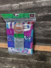 Wonder Nation Youth Girls 5-Pack Cotton Briefs Underwear Size 6