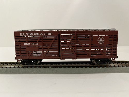 Bachmann HO Baltimore & Ohio B&O Stock Car #46117 - KADEES - RUEDAS DE METAL | Zustand: Used