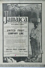 1902 Cigarette Egyptian Dieties Jamaica United Fruit Co Travel Advertisement L2P