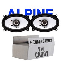 Vw Caddy 1 Alpine 2-WEGE Lautsprecher Boxen Einbauset TÜR Vorne Front Koaxe Neu
