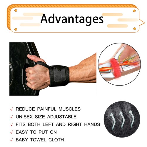 Right / Left Wrist Hand Brace Support Carpal Tunnel Sprain Arthritis Gym Sports - Picture 2 of 10