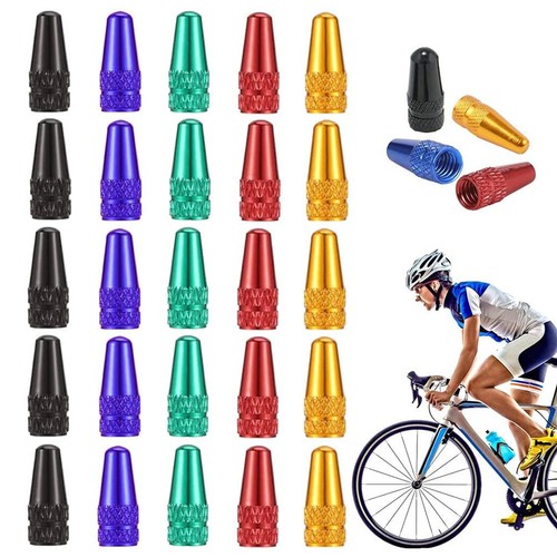 2x Bike Tube Valve Cap Aluminium Presta Light Dust Cover Caps Bicycle