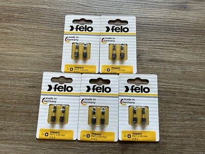 Felo Impact 2X PH 1 x 25 mm C 6,3 Lot of 5 Packs New Germany