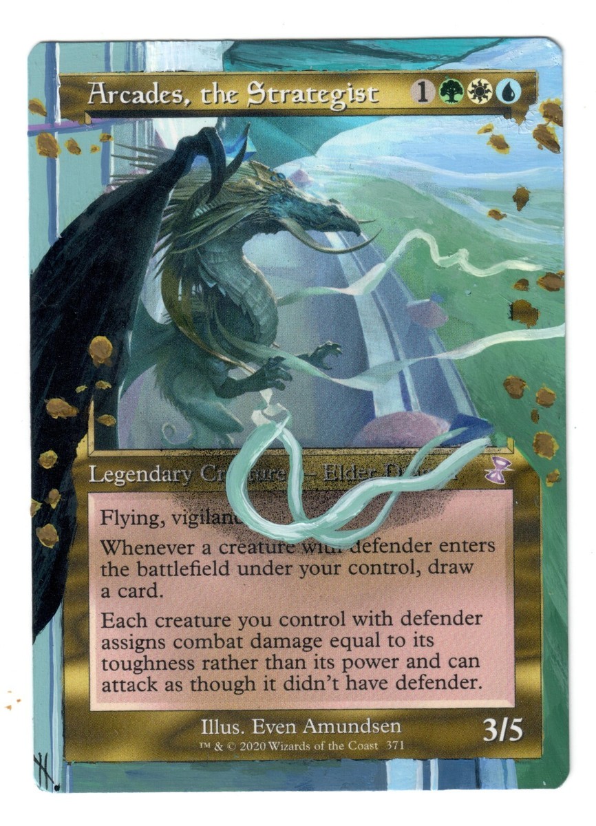 mtg arcade cards Magic the Gathering, Secret Lair: Racers – Card Monster Games vigilance Whenever a creature with defender enters the battlefield under your control Arcades Reconsidered